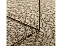 Alfombra De Cocina^ZIZUR alfombra 120x170 cm aspecto yute interior exterior Beige
